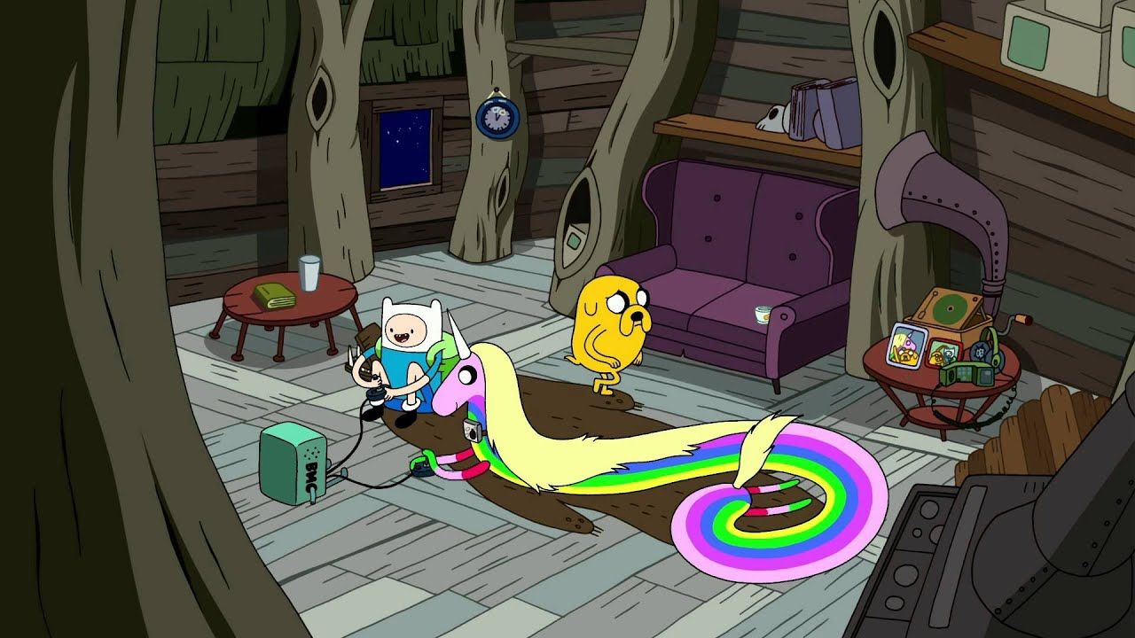 Сборная бумажная модель Finn & Jake (Adventure Time)