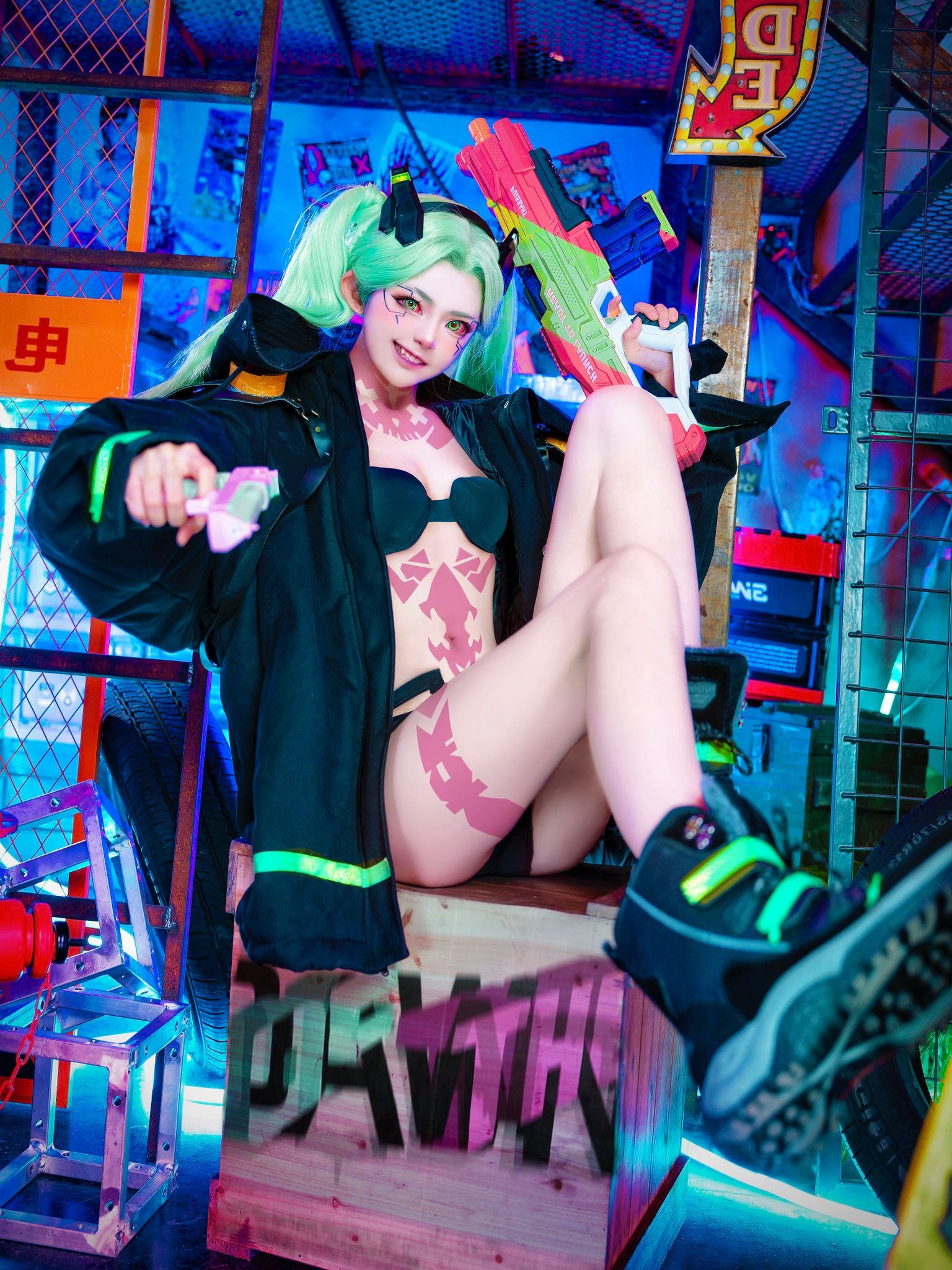 Cyberpunk cosplay girl фото 69