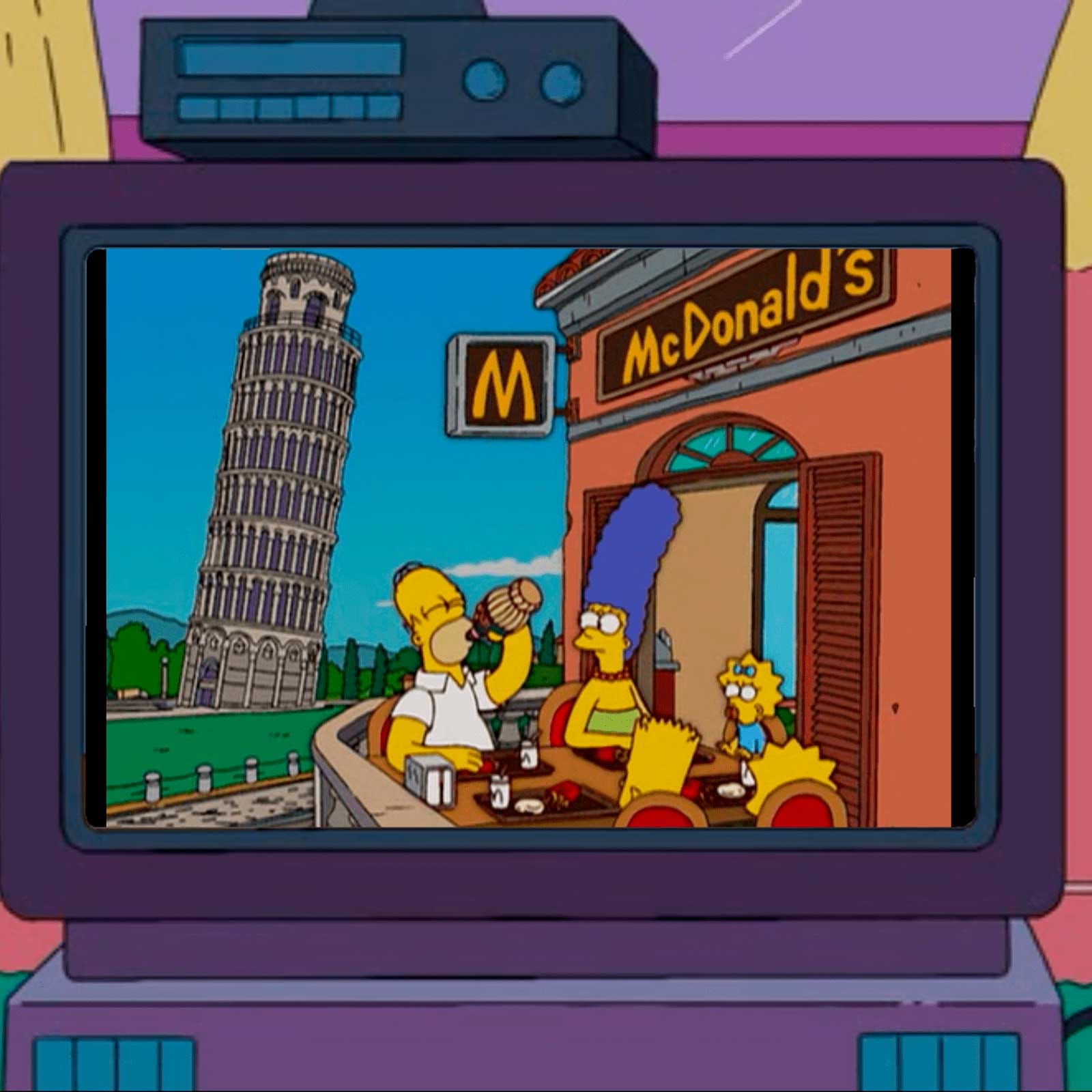 Фанат сделал мини-телевизор из «Симпсонов»