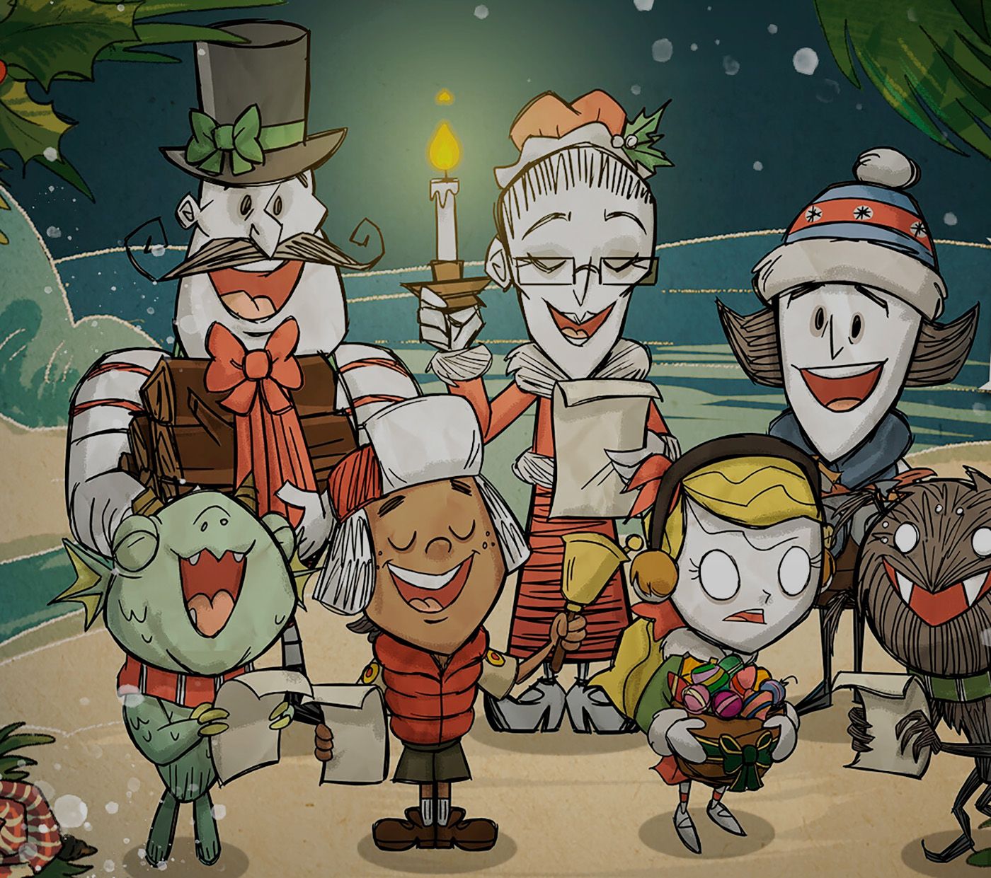 Арт дня. Новогодние и рождественские открытки от разработчиков видеоигр