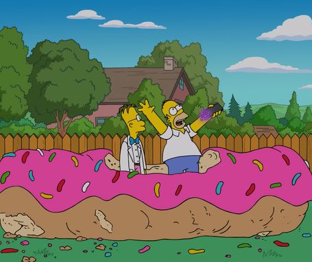 Анимация дня. Дождь из гигантских пончиков